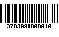 Código de Barras 3783990000010