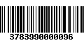 Código de Barras 3783990000096