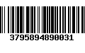 Código de Barras 3795894890031