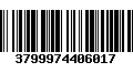 Código de Barras 3799974406017