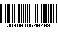 Código de Barras 3800018640499