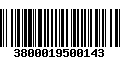 Código de Barras 3800019500143