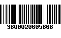 Código de Barras 3800020605868