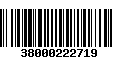 Código de Barras 38000222719