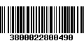 Código de Barras 3800022800490