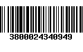 Código de Barras 3800024340949