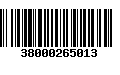 Código de Barras 38000265013