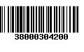 Código de Barras 38000304200