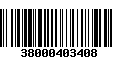 Código de Barras 38000403408