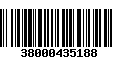 Código de Barras 38000435188