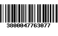 Código de Barras 3800047763077