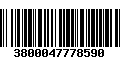 Código de Barras 3800047778590