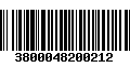 Código de Barras 3800048200212