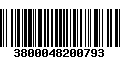 Código de Barras 3800048200793