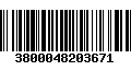 Código de Barras 3800048203671