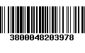 Código de Barras 3800048203978