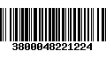 Código de Barras 3800048221224