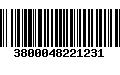 Código de Barras 3800048221231