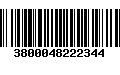 Código de Barras 3800048222344