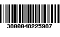 Código de Barras 3800048225987