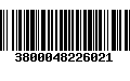 Código de Barras 3800048226021