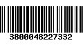 Código de Barras 3800048227332