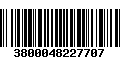 Código de Barras 3800048227707