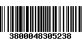 Código de Barras 3800048305238