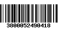 Código de Barras 3800052490418