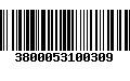 Código de Barras 3800053100309