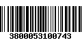 Código de Barras 3800053100743