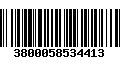 Código de Barras 3800058534413