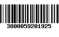 Código de Barras 3800059201925