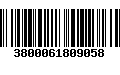 Código de Barras 3800061809058