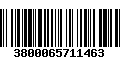 Código de Barras 3800065711463