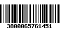 Código de Barras 3800065761451