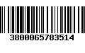 Código de Barras 3800065783514