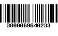 Código de Barras 3800069640233