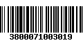 Código de Barras 3800071003019