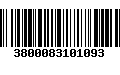 Código de Barras 3800083101093