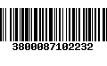 Código de Barras 3800087102232