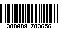 Código de Barras 3800091783656