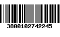 Código de Barras 3800102742245