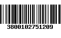 Código de Barras 3800102751209