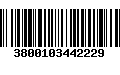 Código de Barras 3800103442229