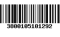 Código de Barras 3800105101292