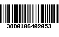 Código de Barras 3800106402053