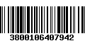 Código de Barras 3800106407942