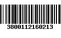 Código de Barras 3800112160213