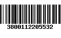 Código de Barras 3800112205532